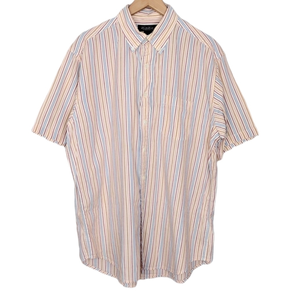 Brooks Brother Established Men's Short Sleeve Casual Button Down Shirt